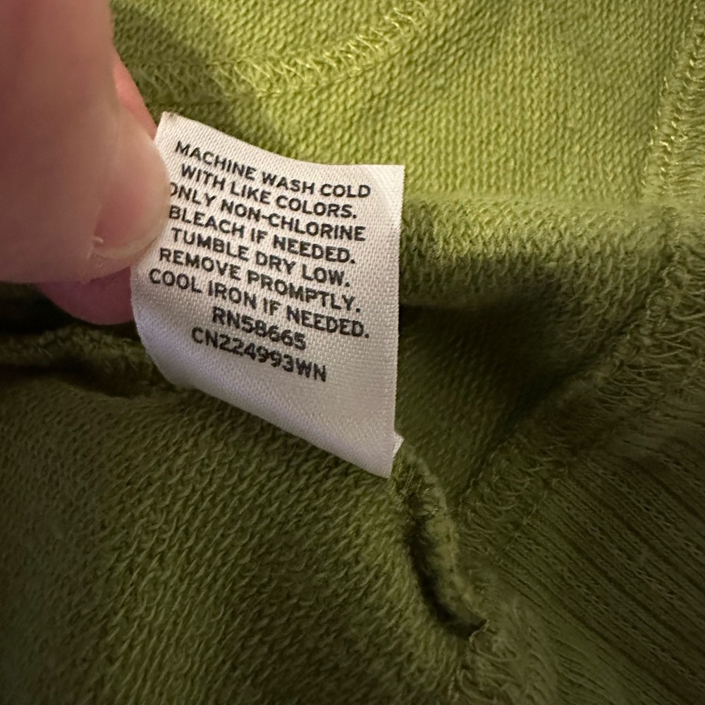 Caslon Jacket Women's Size 2XL Green Cotton Knit Full Zip Casual Layering - Picture 8 of 9